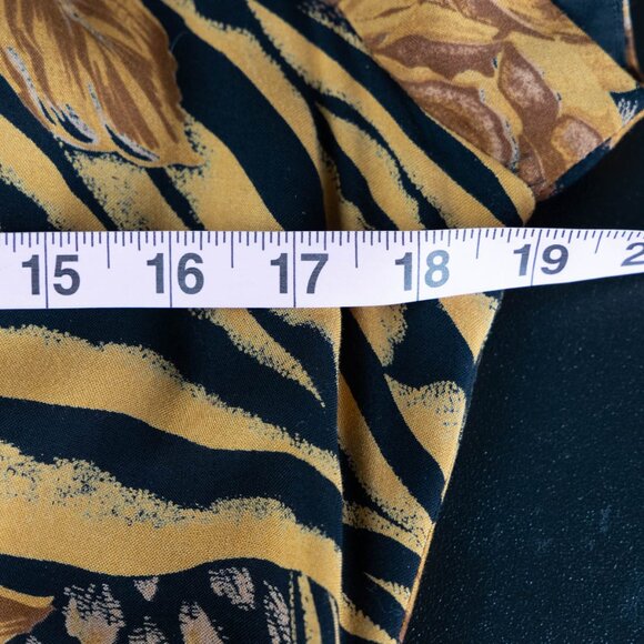 🐆🌹 Jessica Howard Vintage Animal Floral Print Dress Size 12 - Picture 5 of 7